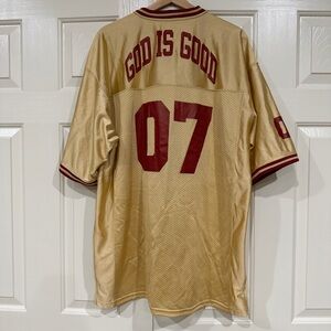 Pre-Owned Redwall Vintage Gold Red Jersey “God is Good” Size XL